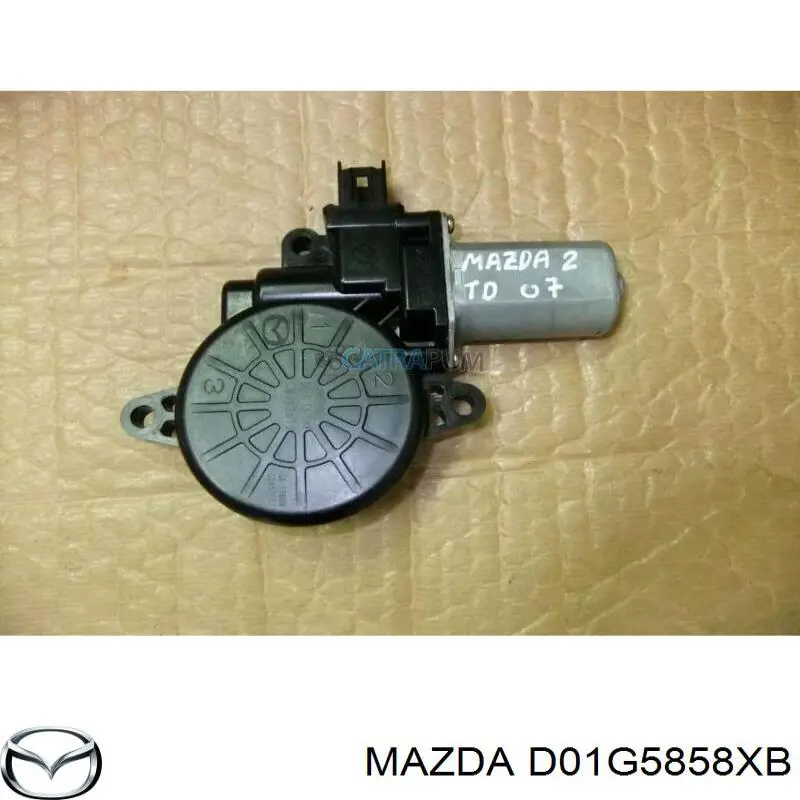 D01G5858XB Mazda motor eléctrico, elevalunas, puerta delantera derecha