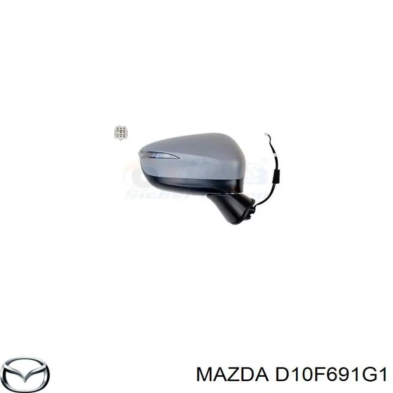 Comprar D10F691G1 Mazda Cristal de espejo retrovisor exterior izquierdo