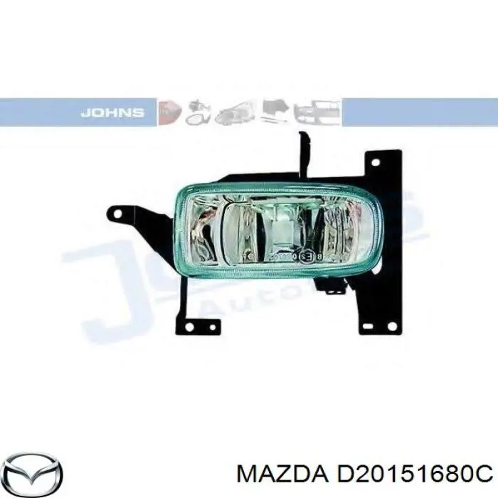 Luz antiniebla derecha para Mazda Demio (DW)