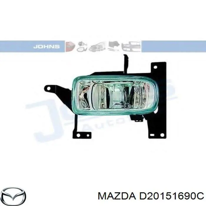 Luces antiniebla  izquierdo Mazda D20151690C precio, desde 50,93 EUR