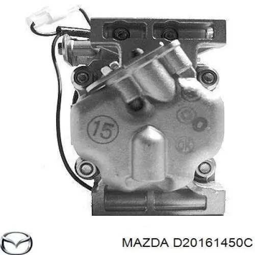 D201-61-450C Mazda compresor de aire acondicionado