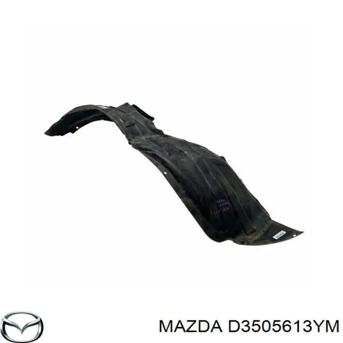 Guardabarros interior, aleta delantera, derecho para Mazda 2 (DY)