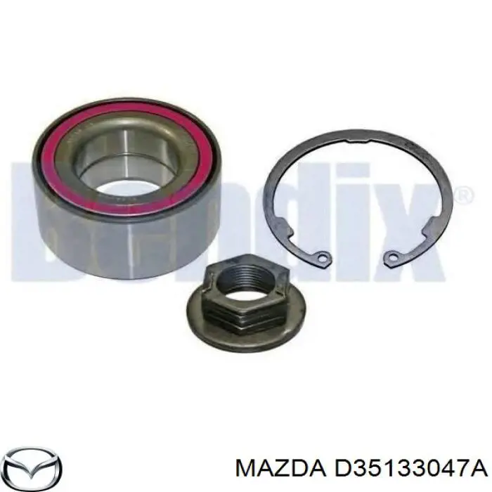 D35133047A Mazda cojinete de rueda delantero