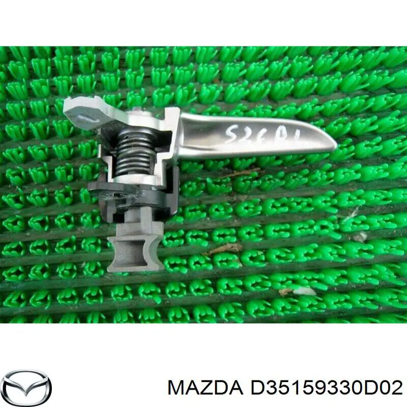 D35159330D02 Mazda Manija interior izquierda delantera/trasera de puerta