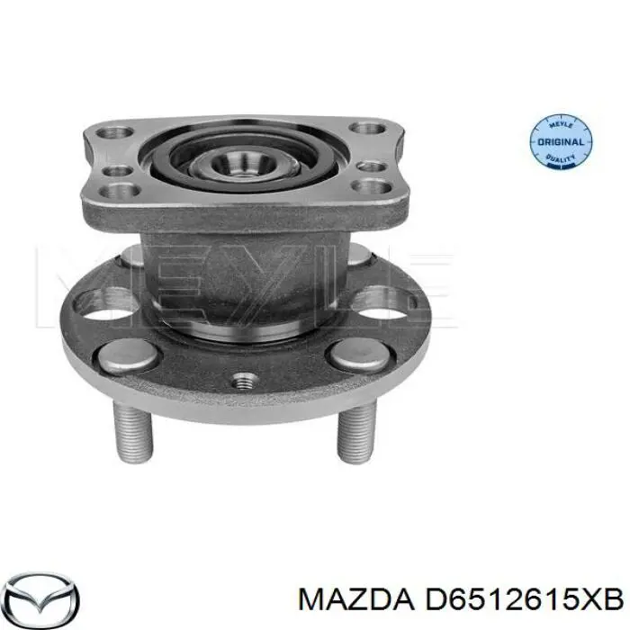 D6512615XB Mazda cubo de rueda trasero