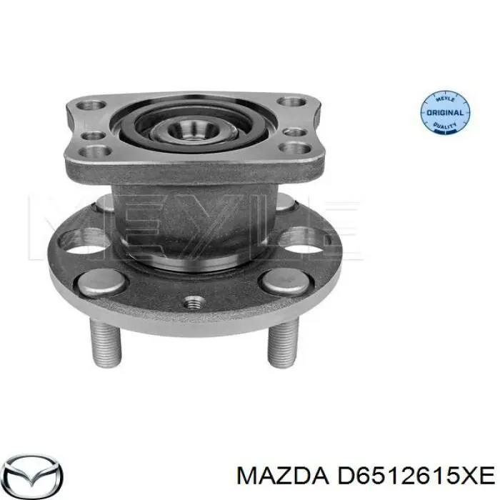 D6512615XE Mazda Buje de rueda trasero