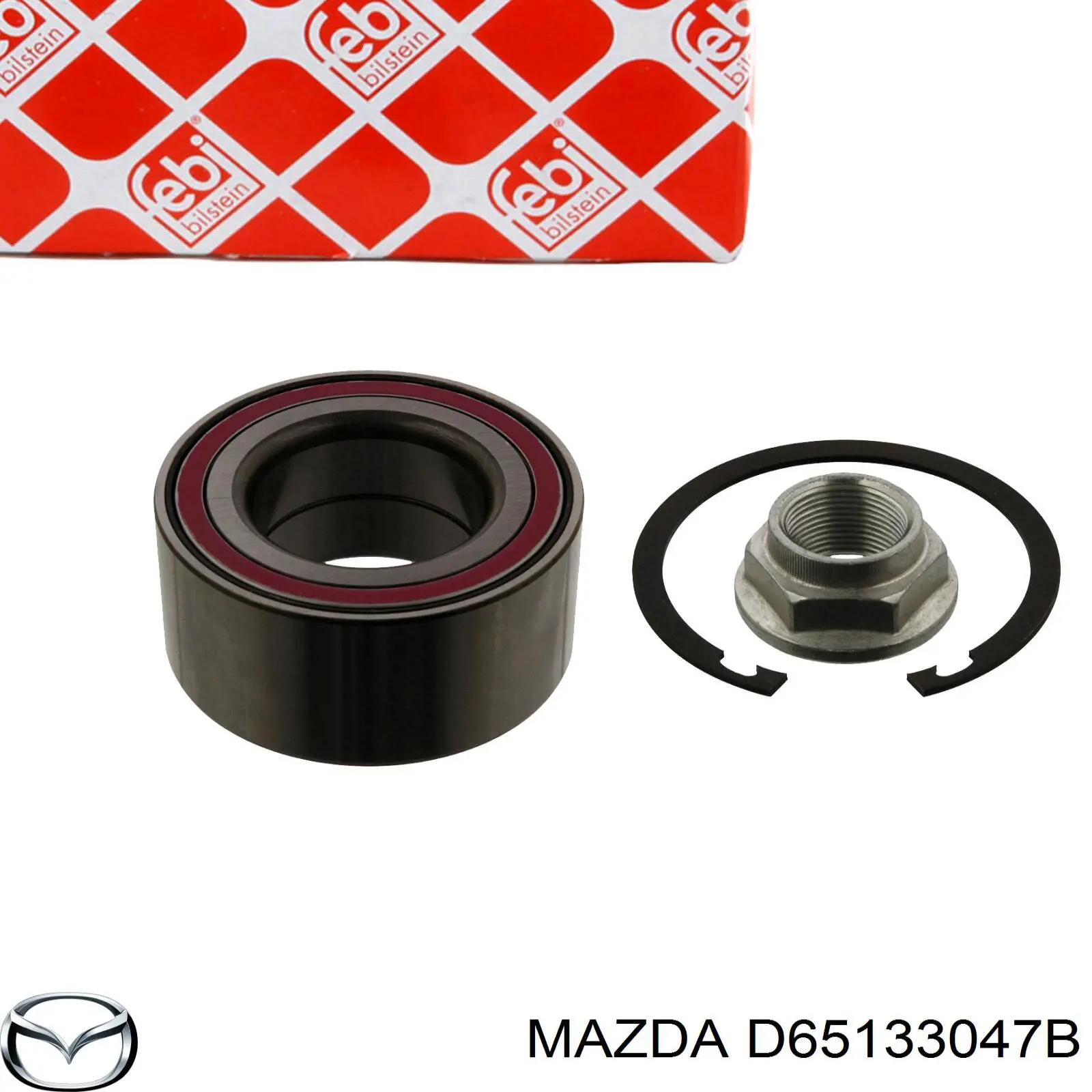 Cojinete de rueda delantero D65133047B Mazda