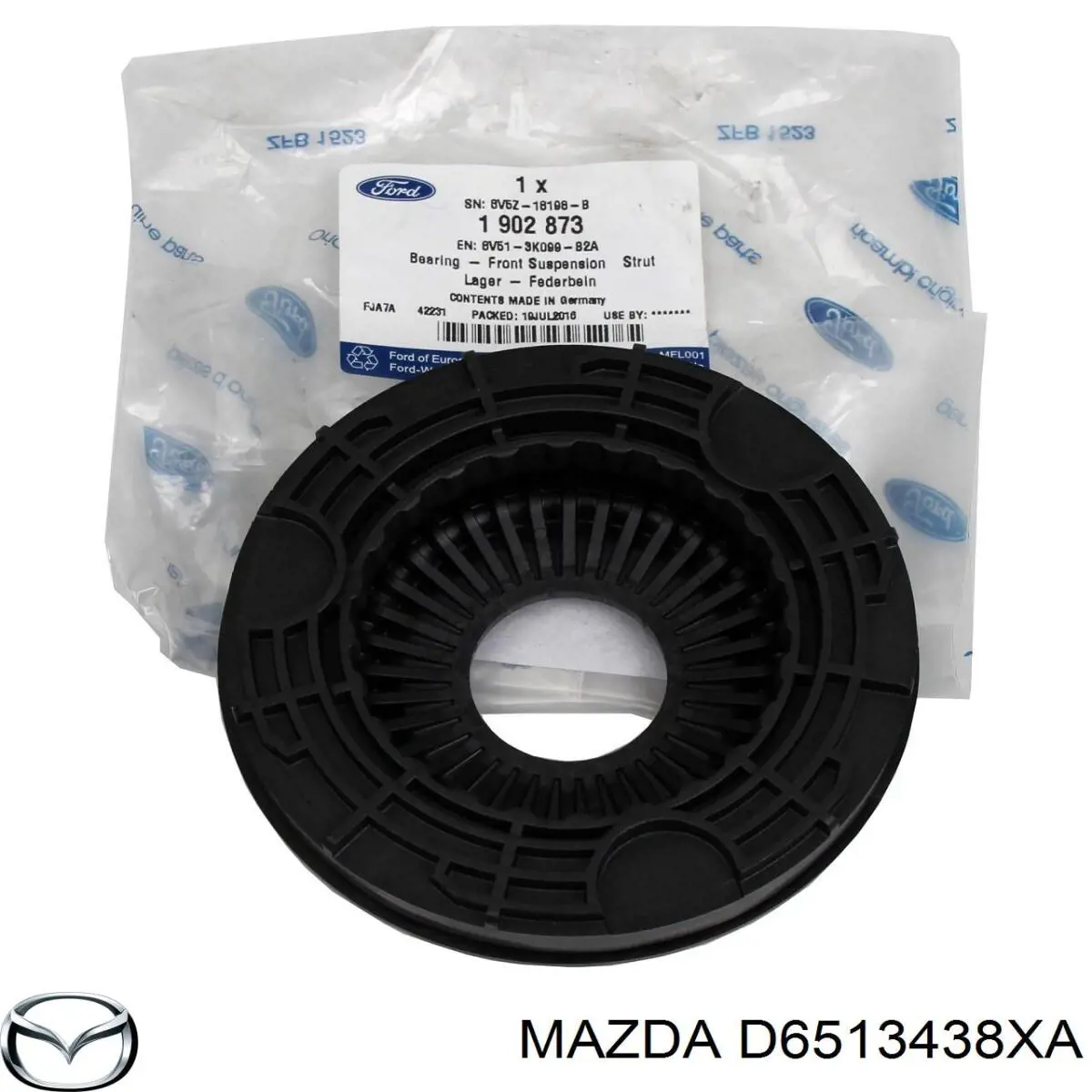 Rodamiento de soporte del amortiguador delantero Mazda D6513438XA precio, desde 10,48 EUR