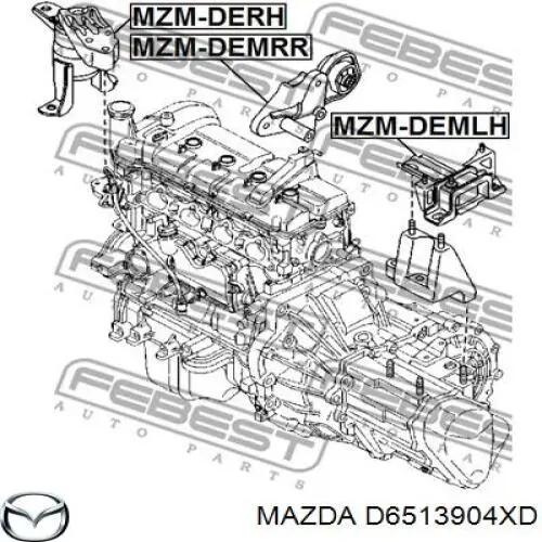 Soportes de motor trasero Mazda D6513904XD precio, desde 31,01 EUR
