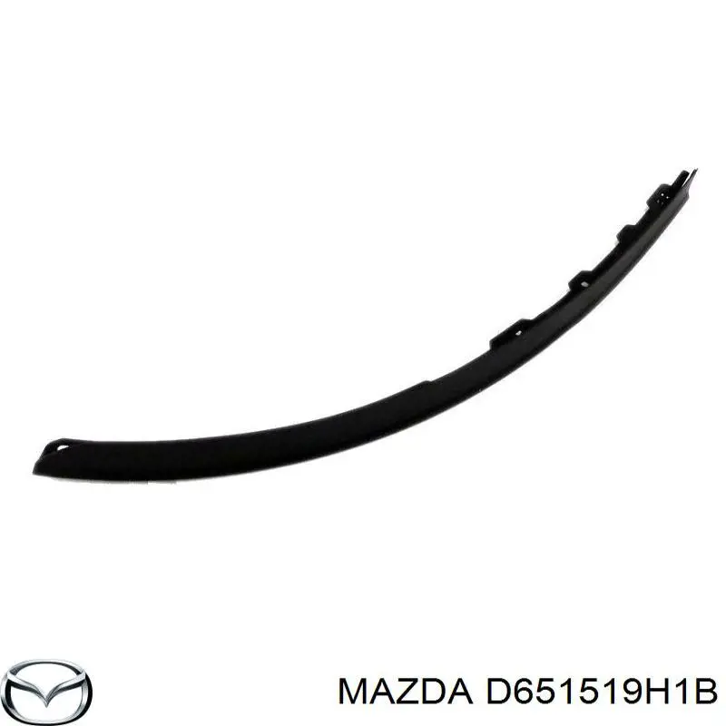 D651519H1B Mazda alerón parachoques delantero derecho