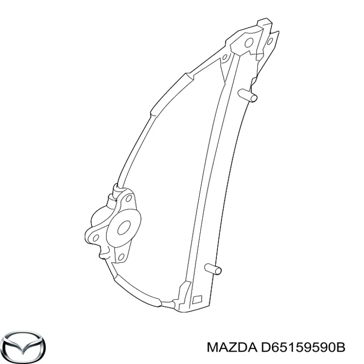 Mecanismo de elevalunas de la puerta trasera derecha Mazda D65159590B precio, desde 42,43 EUR