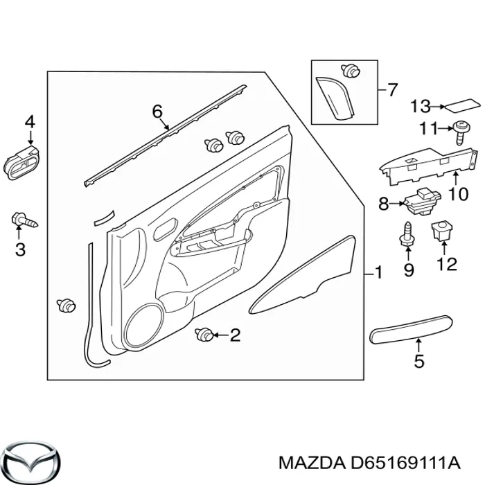  Mazda D65169111A precio, desde  