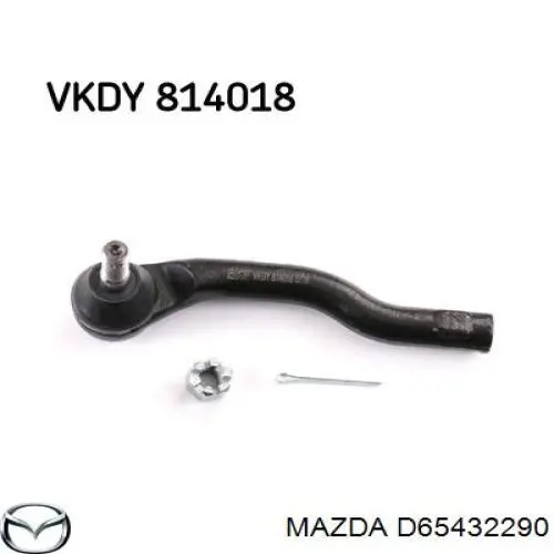 D65432290 Mazda rótula barra de acoplamiento exterior