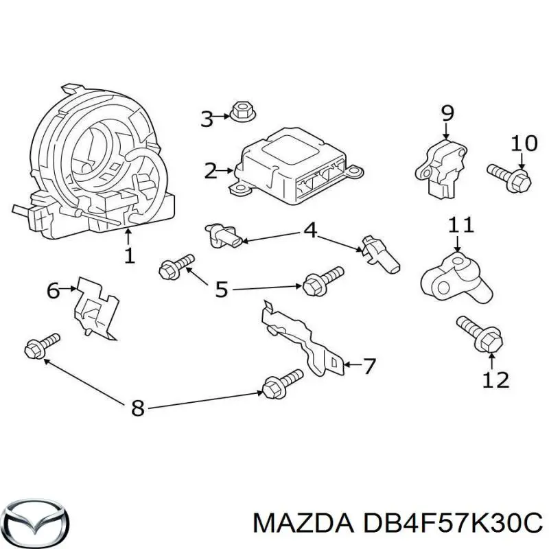 Procesador Del Modulo De Control De AIRBAG para Mazda CX-3 (DK)