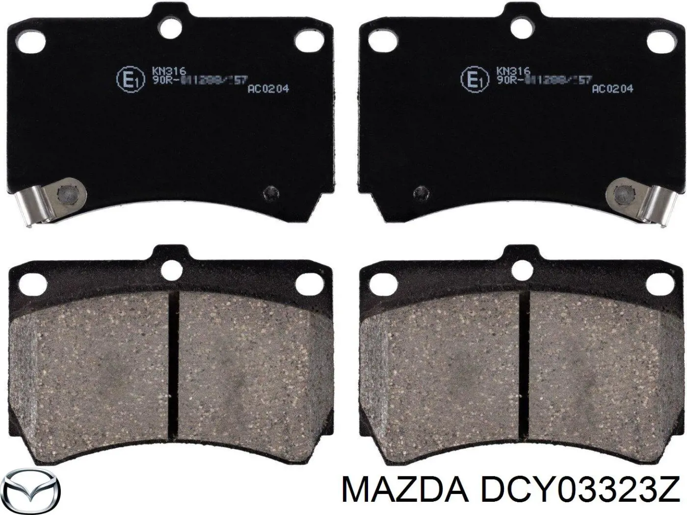 DCY03323Z Mazda pastillas de freno delanteras