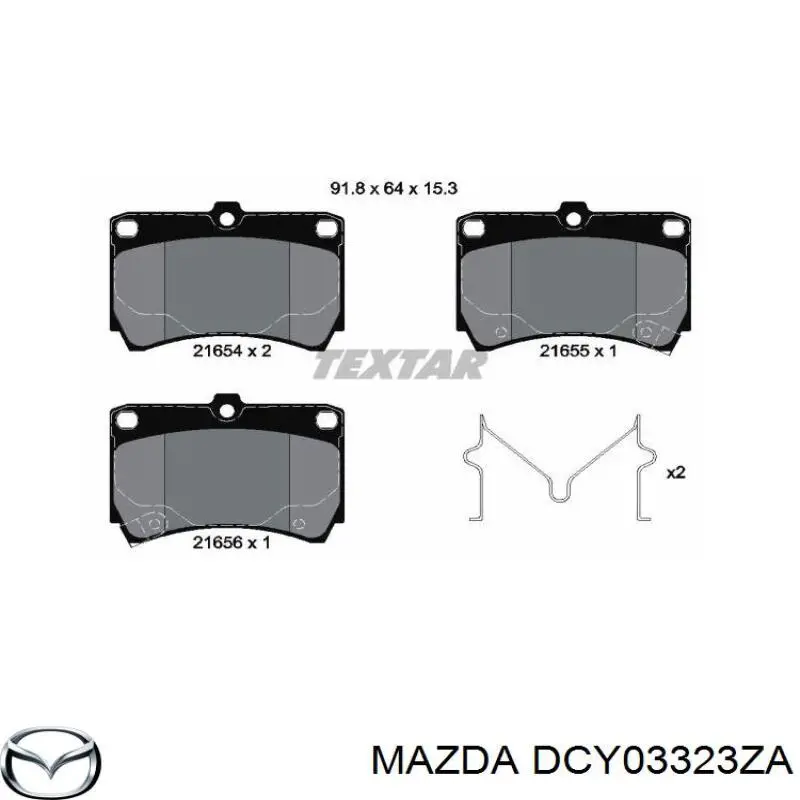 Pastillas de freno delanteras Mazda 323 BA