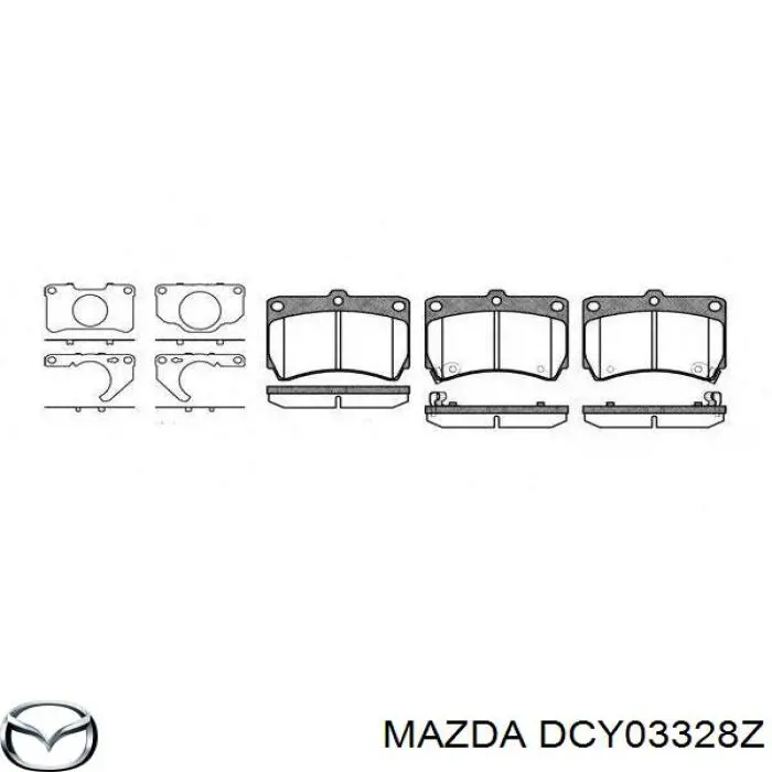 DCY03328Z Mazda pastillas de freno delanteras
