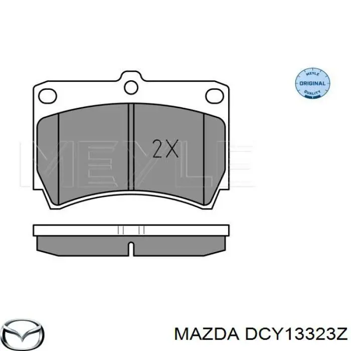 DCY13323Z Mazda pastillas de freno delanteras