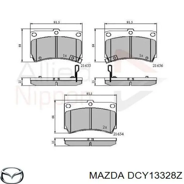 Pastillas de freno delanteras Mazda 323 BA