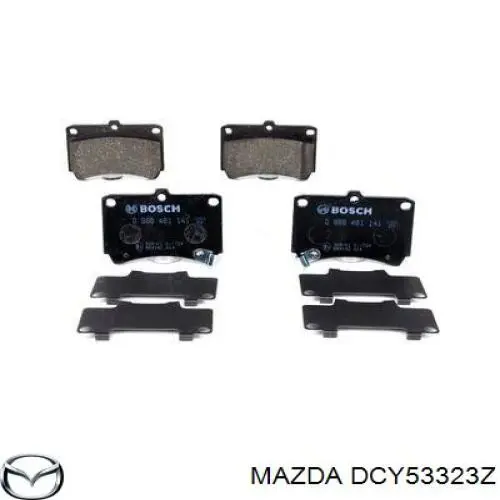 Pastillas de freno delanteras Mazda 323 BA