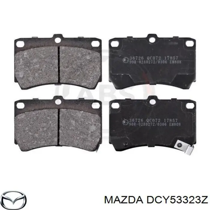 Pastillas de freno delanteras Mazda 323 BA