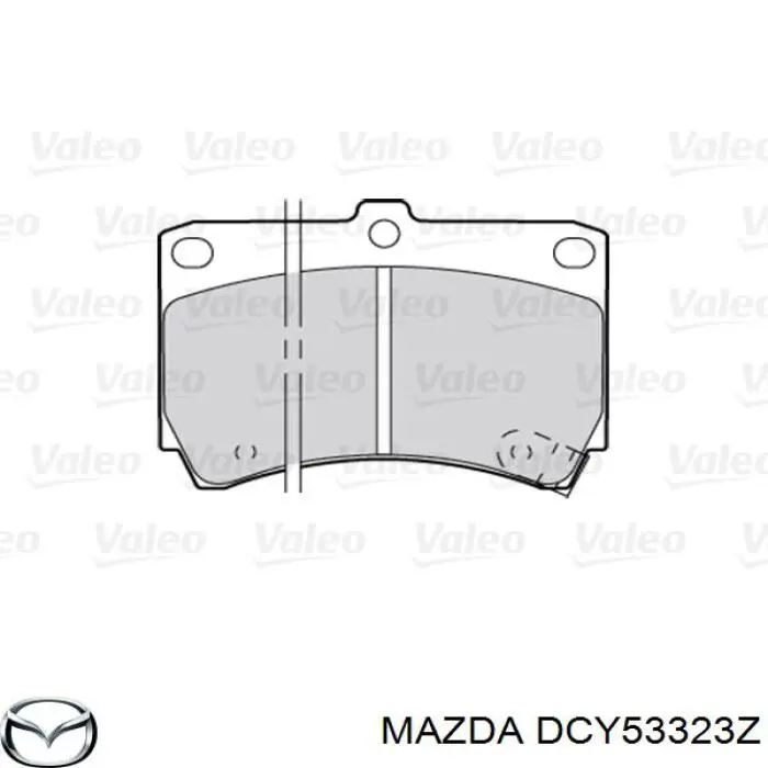 Pastillas de freno delanteras Mazda 323 BA