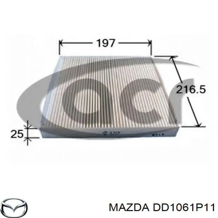 DD1061P11 Mazda filtro de habitáculo