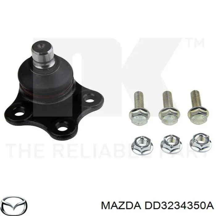 DD3234350A Mazda barra oscilante, suspensión de ruedas delantera, inferior izquierda