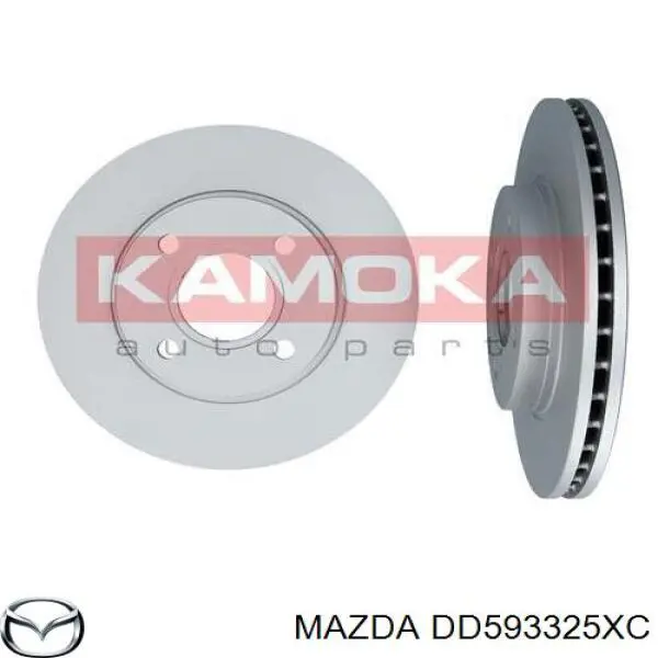 DD593325XC Mazda disco de freno delantero