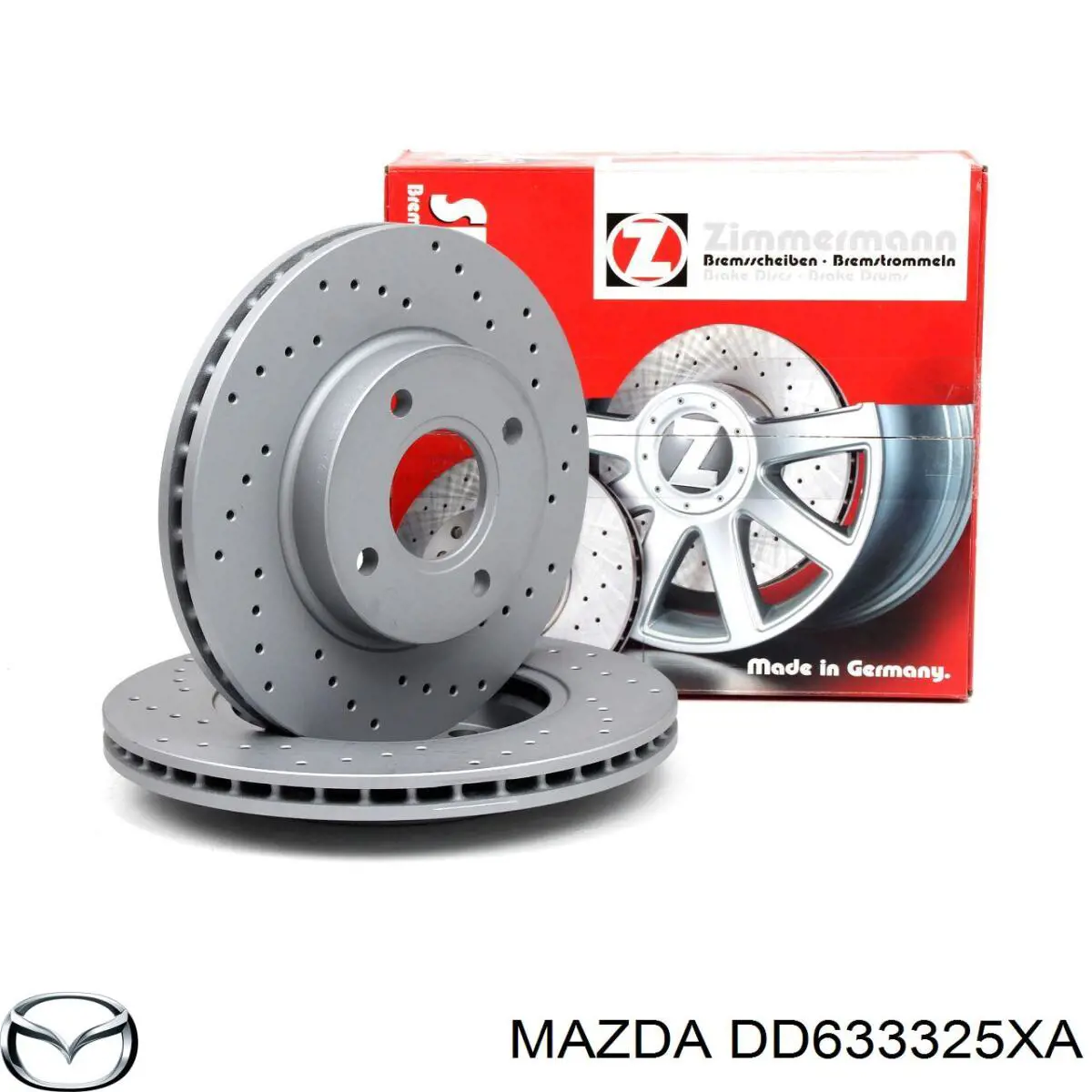 DD633325XA Mazda disco de freno delantero