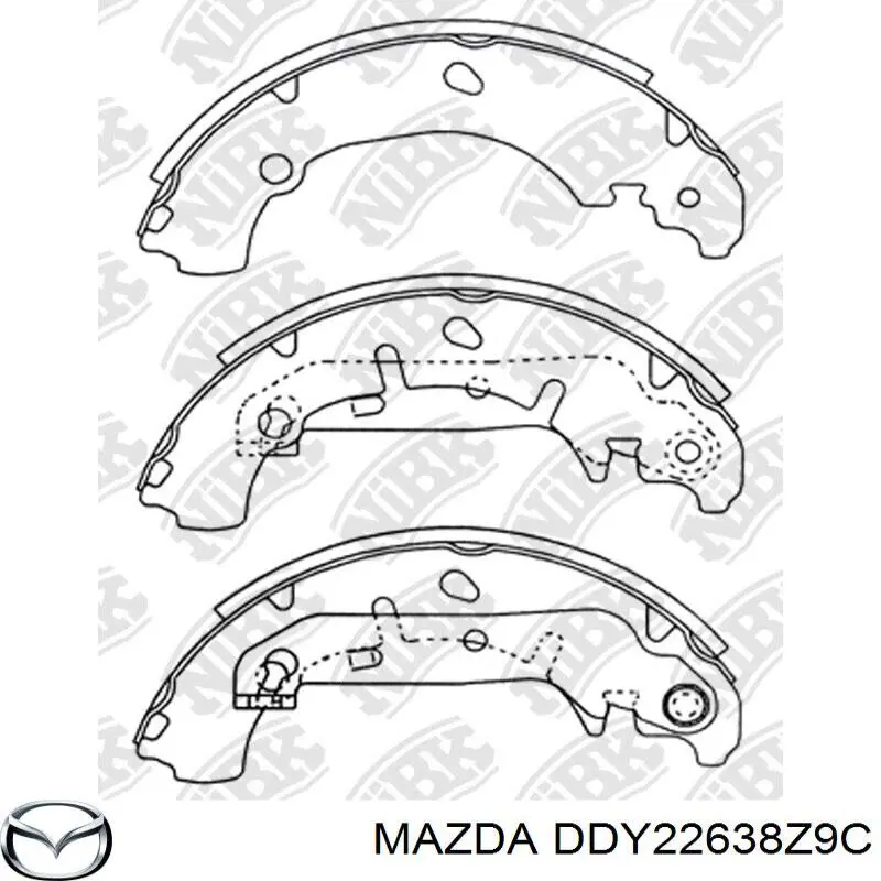 Zapatas de freno traseras Mazda 2  desde 29,31 €