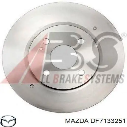 Disco de freno DF7133251 Mazda