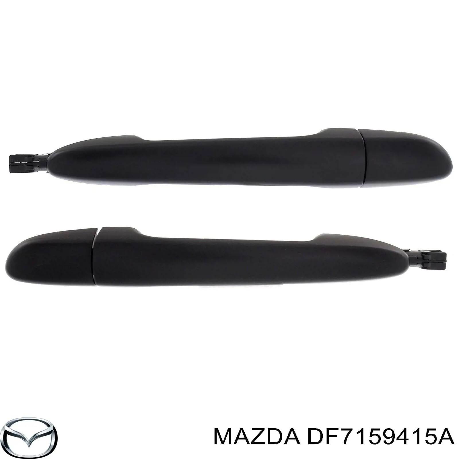 Tapa, manecilla puerta, delantera izquierda para Mazda 2 (DE)