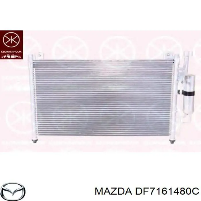DF7161480C Mazda condensador aire acondicionado