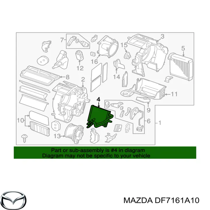 DF7161A10 Mazda