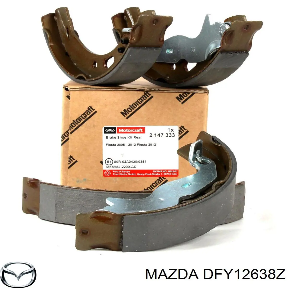 Zapatas de freno traseras Mazda DFY12638Z