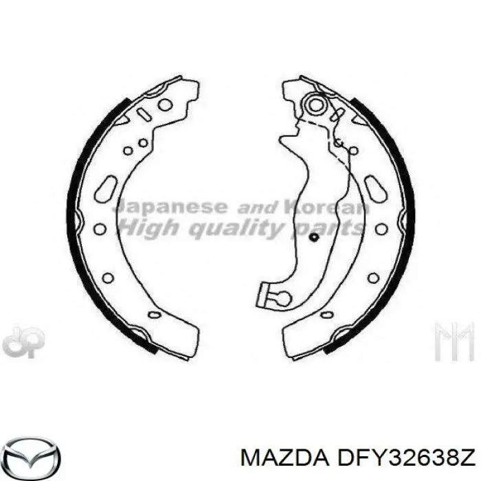 DFY32638Z Mazda zapatas de frenos de tambor traseras