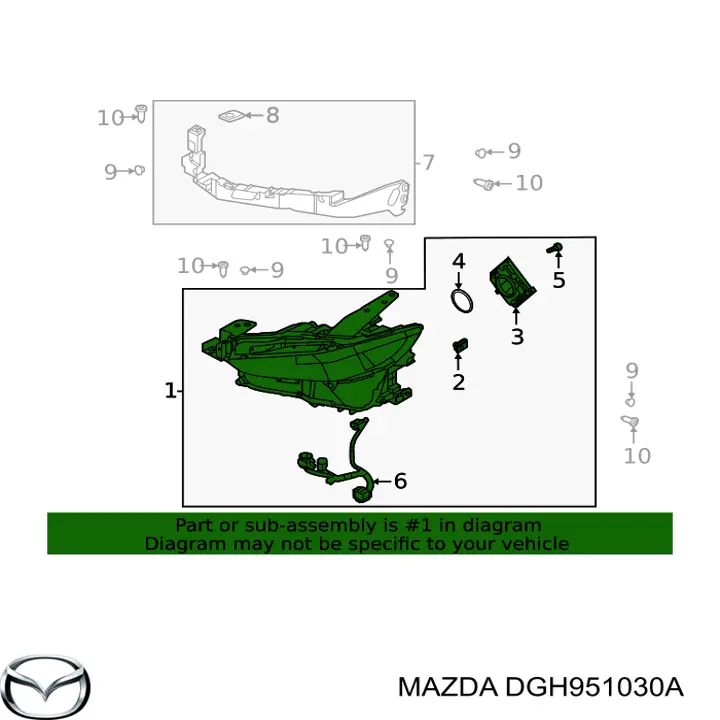 Luz derecha para Mazda CX-30  DM