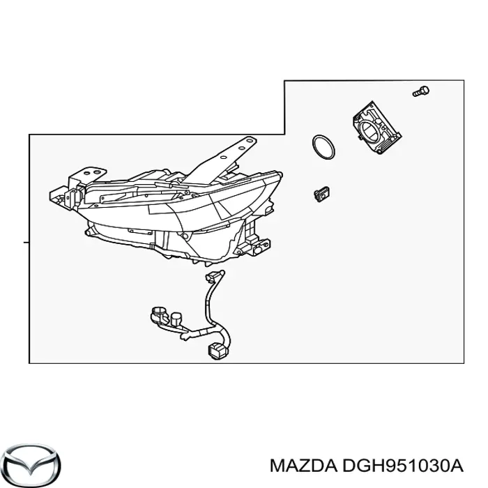 Faro derecho para Mazda CX-30 (DM)