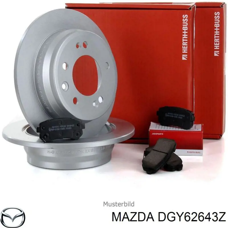 DGY62643Z Mazda pastillas de freno traseras