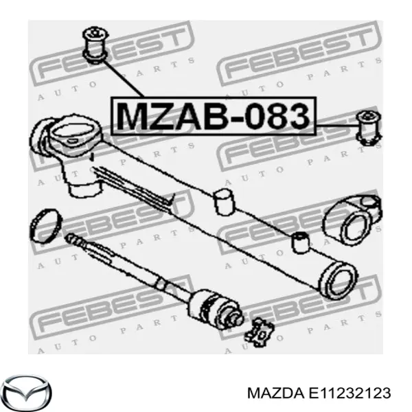 Silentblock de montaje de la cremallera de dirección Mazda E11232123 precio, desde 9,03 EUR