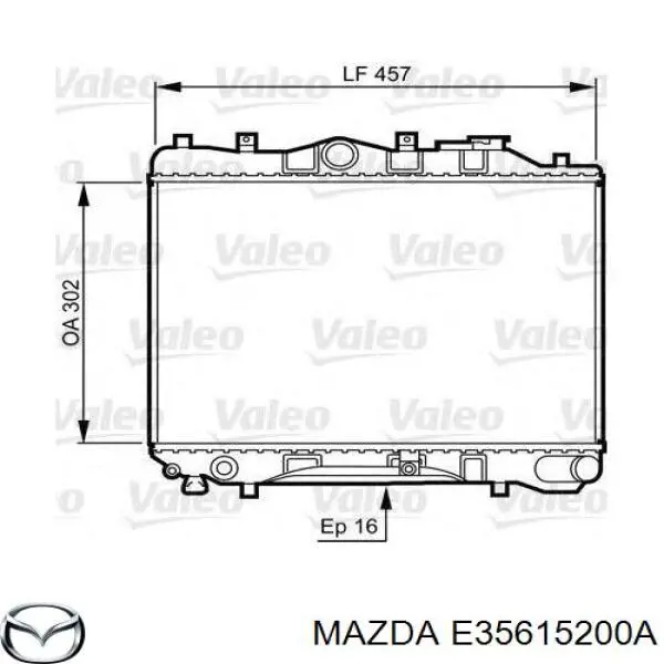 Radiador E5D915200 Mazda