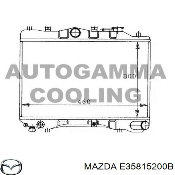 E35815200B Mazda radiador refrigeración del motor