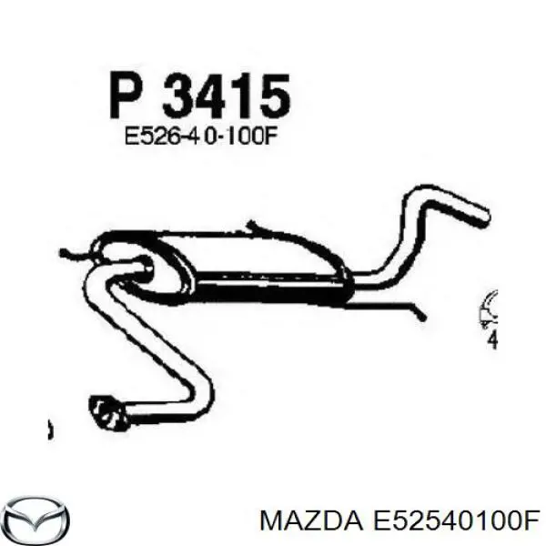 Silenciador trasero NPS M430A28 precio, desde 68,41 EUR
