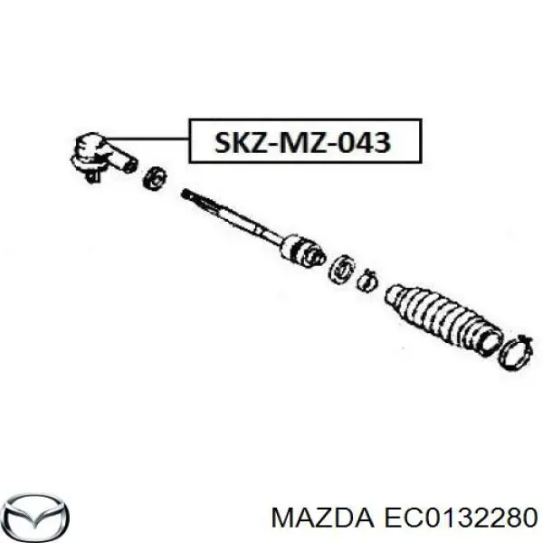 EC0132280 Mazda rótula barra de acoplamiento exterior