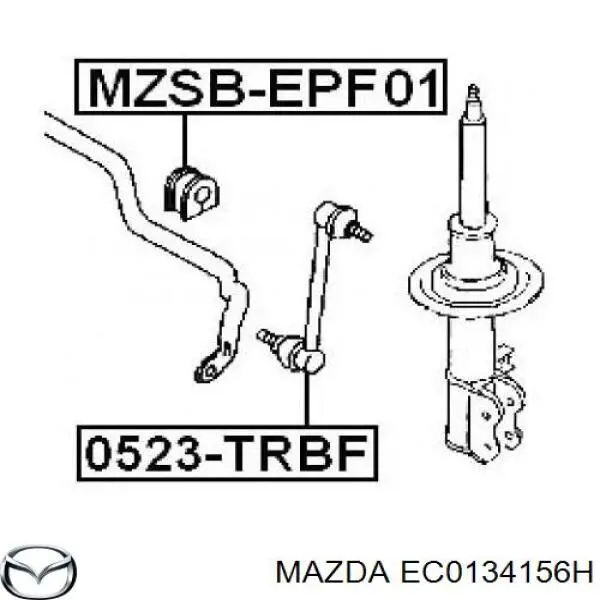 EC0134156H Mazda casquillo de barra estabilizadora delantera