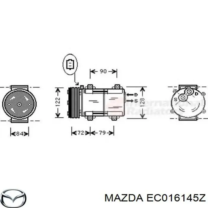 Compresor de aire acondicionado coche para Ford Maverick (1N2)