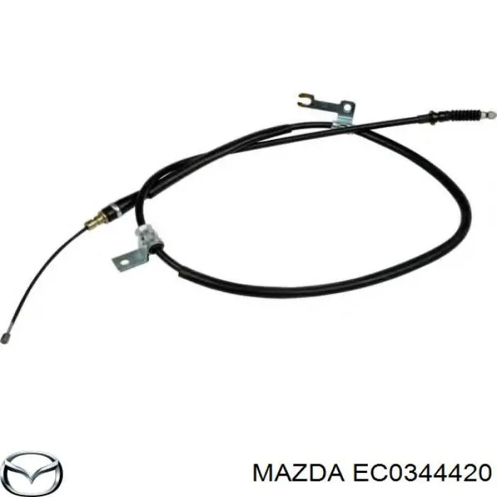 EC0344420 Mazda cable de freno de mano trasero izquierdo