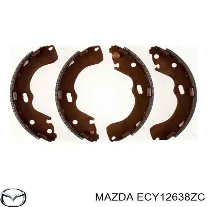 ECY12638ZC Mazda zapatas de frenos de tambor traseras