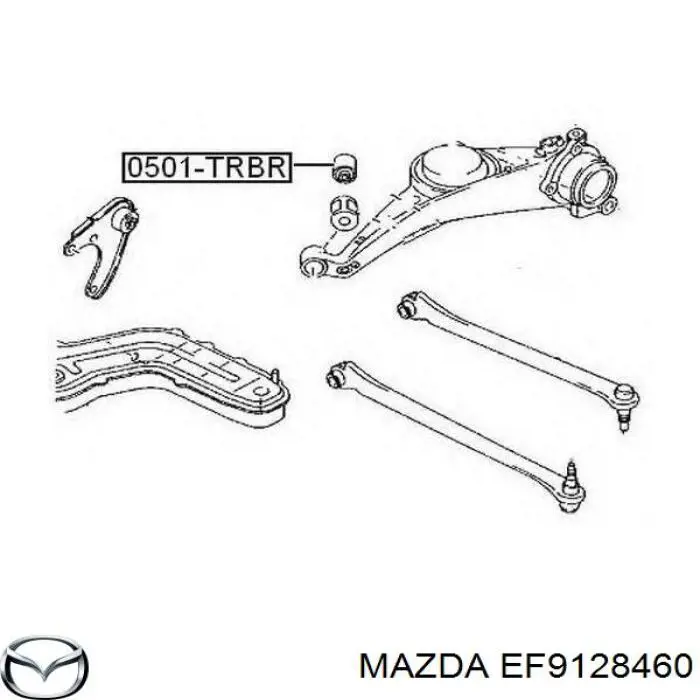 Buje delantero del brazo trasero Mazda EF9128460 precio, desde 9,80 EUR